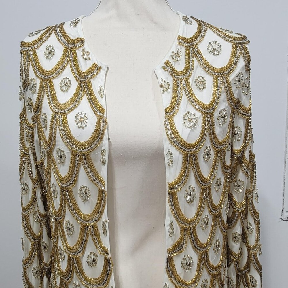 Yumi Kim Gold Sequin Jacket Size M